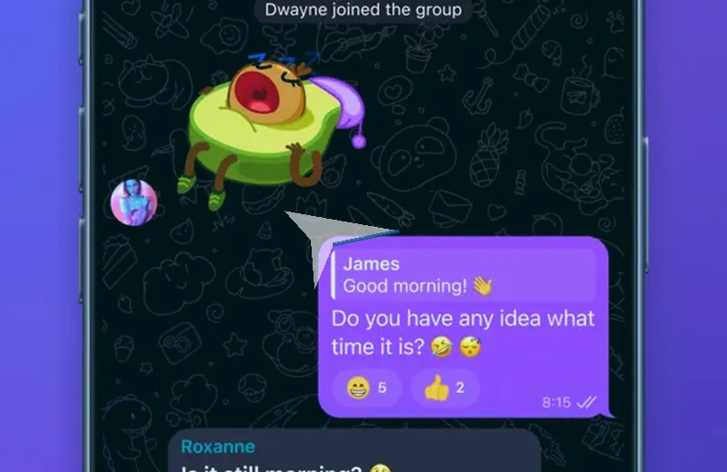 快速消息功能示意图